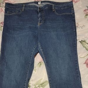 Old Navy Rockstar jeans, straight leg, size 24 plus, inseam 30"
